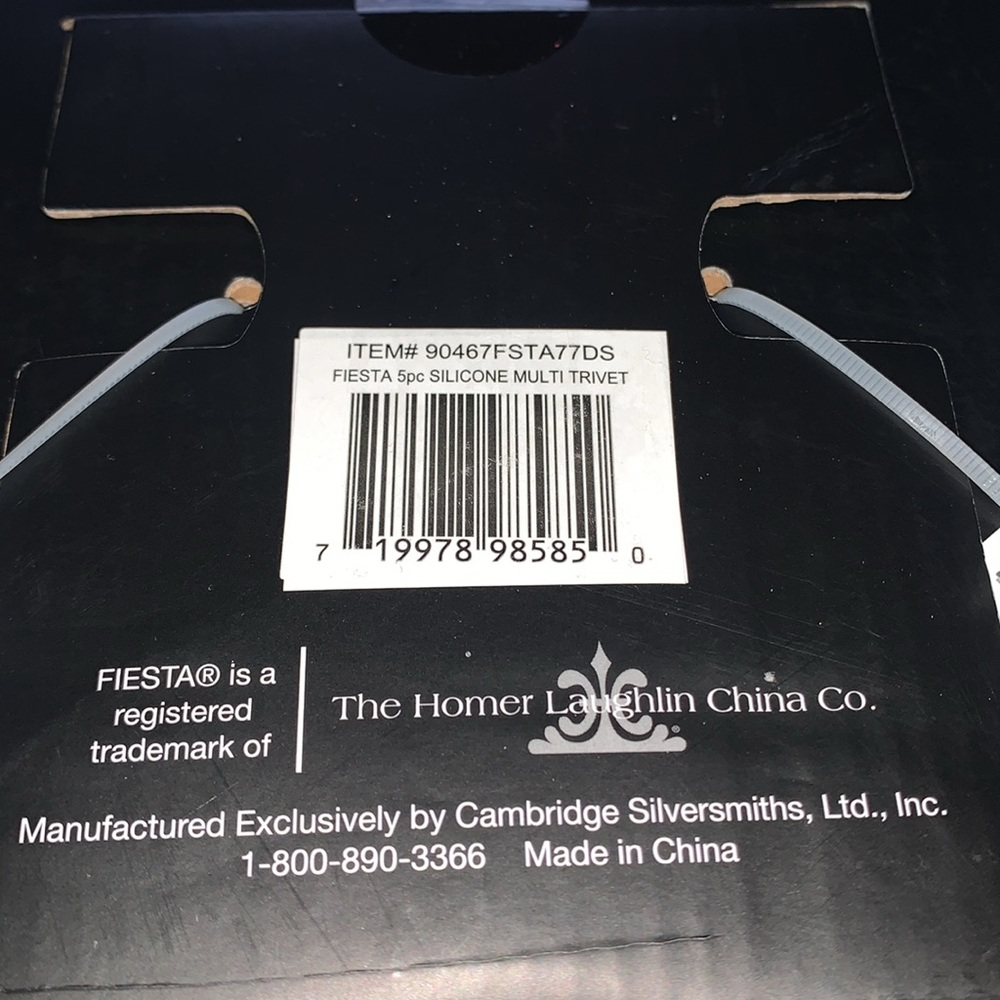 NWT- Fiesta 5 piece Trivet Set - Picture 12 of 12
